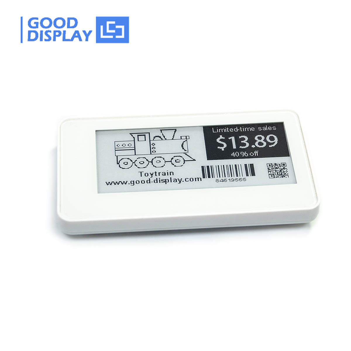 2.9寸 黑白色NFC无源电子货架标签/无电池/无线传输电子标签 GDN029BW
